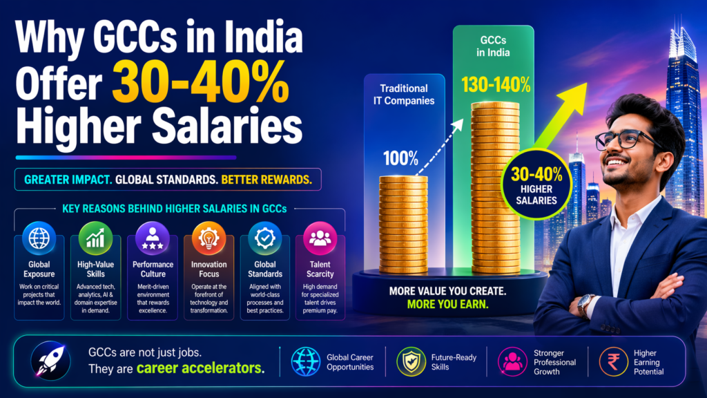 Why GCCs in India Offer 30-40%Higher Salaries