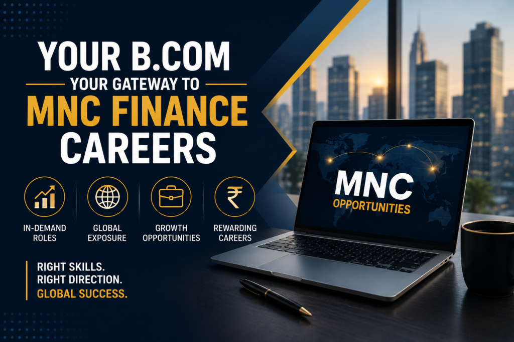 Finance jobs in MNCs after B.Com career guide