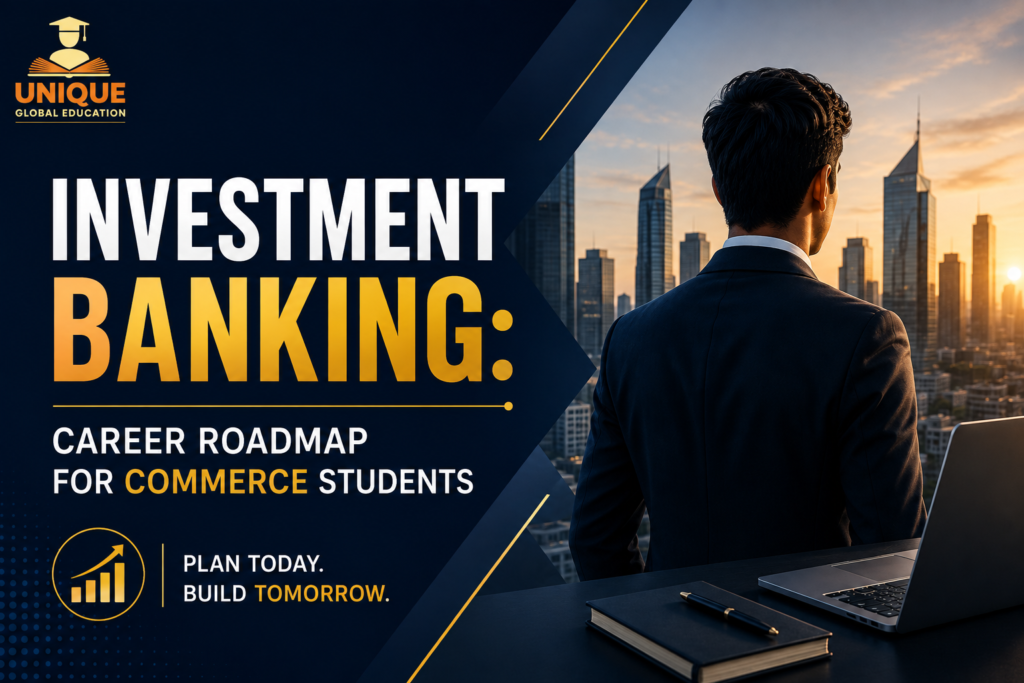 Investment banking career roadmap for commerce students