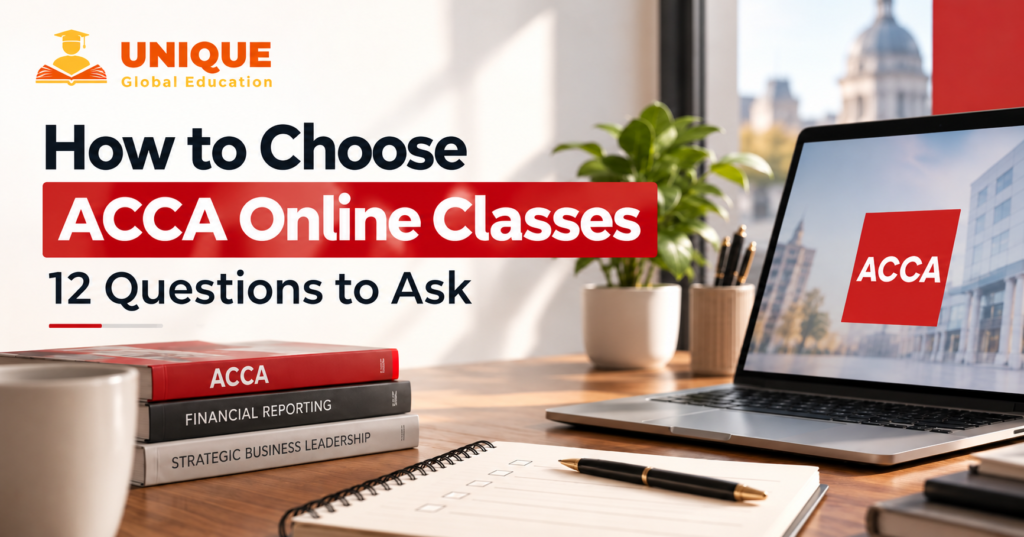 How to choose ACCA online classes with 12 important checks before selecting an ACCA coaching provider